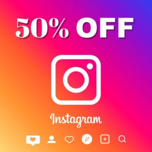 Instagram 50% off